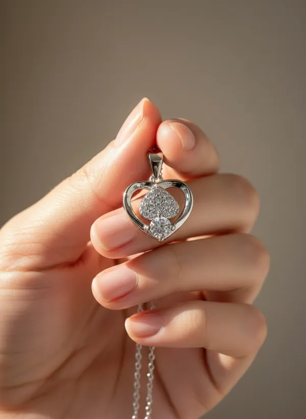 Heart_Outline_Necklace_With_Crystal_Paved_Inner_Heart_925_Sterling_Silver